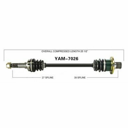 WIDE OPEN OE Replacement CV Axle for YAM REAR R YXR700F RHINO YAM-7026